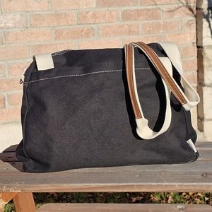 NWT vtg. Liz Claiborne canvas tote bag